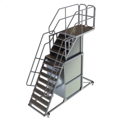 Aluminium mobile platform with adjustable platform height LPRA-3100-250