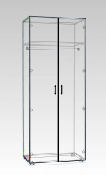 Closet for clothes closed