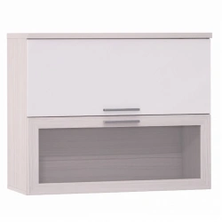 Rimini Ice HA2-01.CG/CM, Hinged section, 1 door panel, 1 door glass, from the Rimini Ice modular furniture set.
