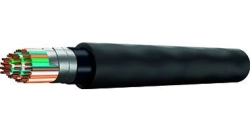 Cables for signalling and interlocking with polyethylene insulation, with hydrophobic filling of the core, in aluminium sheath,
