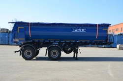 Semi-trailer tipping trailer of Tonar 95237 model with axles of TONAR models 90422, 90424, 90431.