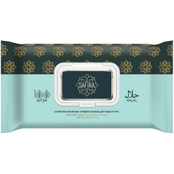 SAFIRA All-purpose wet wipes with grape seed extract and grapefruit extract 1/100/6