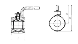 Ball interflanged ball valve ?? DN 10-100 PN 1,6-10,0 MPa