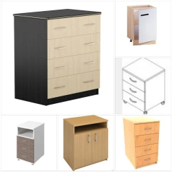 Wooden office cabinet