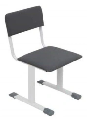 Metal frame chair (semi-upholstered)