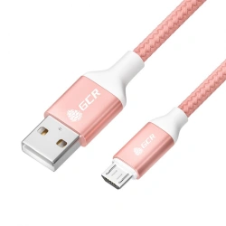 MicroUSB Cable, Model GCR-UAQC1, Nylon, Fast Charging, USB 2. 0