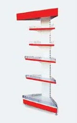 Shelving unit of the first type, one-sided, angular (45°), external ST1-UN(45°)