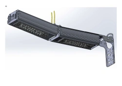 LED luminaire "Industrial Design MTM IoT" CUBIC 100 series Two modules End connection - 10 mm Consol fastening