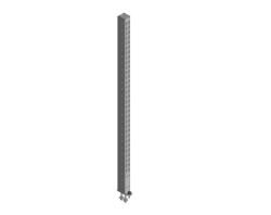 Suspension antistatic furniture elements - hinged brackets