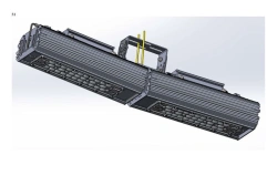 LED luminaire "Industrial Design MTM IoT" series CUBIC 100 Two modules Connection from the ends - 5 degrees Mounting CUB 4
