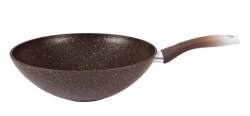 WOK (classic) 280/95mm cast aluminium frying pan (with non-stick coating) TM Kukmara, with Bakelite handle, without k