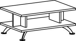 Coffee table 8544 Series "Waiting area Galant"