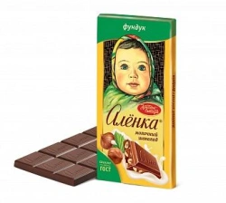 Chocolate Alionka with hazelnut 90g