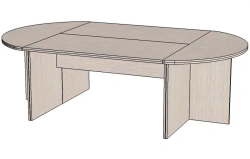 Conference table "Style" (2700x1100x770) LDFP 16mm Oak Atlanta