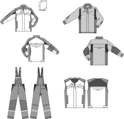 Special clothing for employees of the organisations of the Transneft system. Women's sets (jacket, shirt-jacket, waistcoat, semi