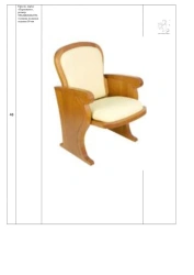 Armchair, brand "Parliament", size: 550*660*970 mm (W*H*H), seat cushion thickness 50 mm