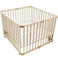 Wooden playpen for children