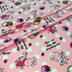 Mixed fouter knitted fabric, smooth dyed 50% cotton, 50% polyester