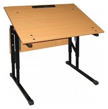 Single-seat pupil's desk with rostomate art. ?.01.05