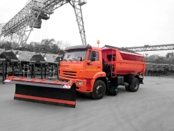 Road combined sweeping machine DMK-65 on the basis of chassis KAMAZ 53605-A5