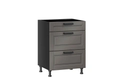 Mocha LD.274190.000 Front set for kitchen cabinet 600 with 3 drawers (5) (Sundown )
