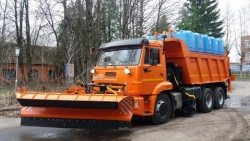 Universal road machine SDK-65111 of 59367E modification on the basis of KAMAZ 65111-50 chassis.