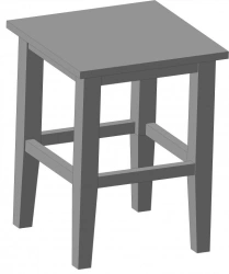 Wooden stool