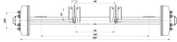 2PTS-8.27.01.000 Wheel axle