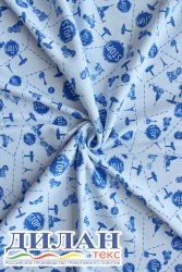 Mixed knitted fabric (50% cotton, 50% polyester) printed: ribana
