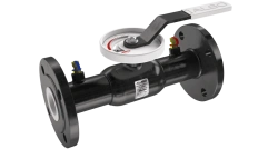 Ball valve ALSO shut-off-regulating flanged ball valve with nipples for connection of measuring equipment ??.?.BV.?.065.25-01