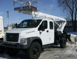 Hydraulic hoist model TA-18 on chassis GAZ-C42A43, GAZ-C42R33, GAZ-C42R36