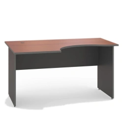EB1 Computer table (left) from the office furniture set "Strategy", available in 2 textures: N.Milano and Grey.