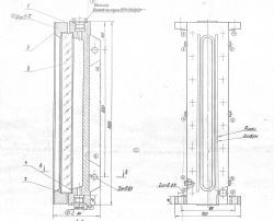 Index column with flat fluted glass steel DN 10, PN 1,0 MPa ITSHL.494521.002-01 (598-03.083-01)