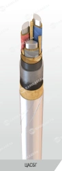 Power cable with aluminium conductors with paper insulation impregnated with viscous or non-flowing composition for voltage 6, 1
