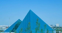 Glass with multifunctional soft coating recommended for tempering - MultiComfort? blue 37/28 SRT