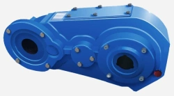 Cylindrical three-stage vertical crane gearbox A-400
