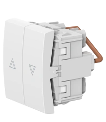 CADUCEUS ALING MODE Flush-mounted push-button switch for roller shutters 10A, 250V~, 1M+1M, white, art. 690.0