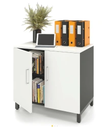 ZAMM cupboard (swinging) 2 shelves, 2 doors, on metal frame