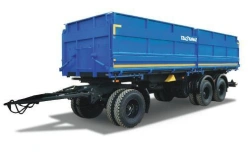 Flatbed tipper trailer 8538 with axles PLANT 1201/1202-2410002, tyres KAMA