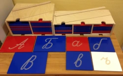 Tactile letters. Written alphabet
