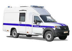Special vehicle type 298943 of category N1 on the basis of UAZ-236021 or N1G on the basis of UAZ-236022 for the bodies of the Mi