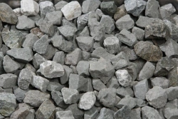 Crushed granite with nominal size of grains from 25 to 60 mm (Crushed stone ballast category II, GOST 7392)