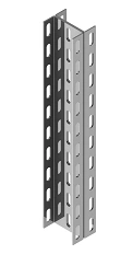 Profile double BSUP 85D-000, with overall dimensions from 85x64x200 mm to 85x64x6000 mm, with metal thickness 3,0 mm, stainless