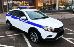 Car type LV00, mod. LVS00K cat. M1 for transporting police units with dogs in "Cynological Service" version, on the basis of LAD
