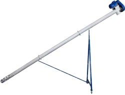Sectional screw conveyor TSSH-120 (2m) with hopper