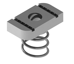 Mounting nut SM-GP21 00, with thread diameter from 6 mm to 12 mm, with metal thickness from 6,0 mm to 10,0 mm, galvanised steel