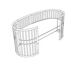 Wooden playpen for children