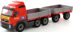 "Volvo", flatbed car with trailer (in mesh), Item No. 9487.