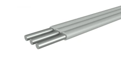 Polyvinylchloride insulated aluminium conductor wire, flat with separating base, voltage up to 450/750 V, m
