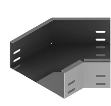 Corner horizontal tray for 45 degrees ONL 000x000 U45, with overall dimensions from 100x40 mm to 600x200 mm,